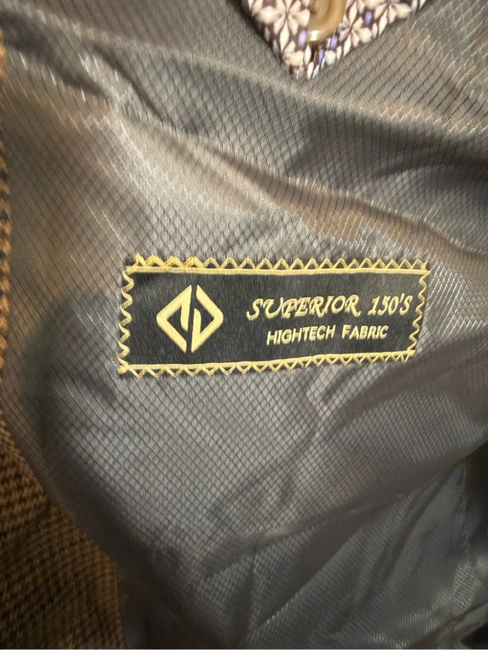 Men's Brown Houndstooth Sport Coat